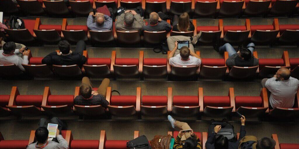 People sitting in a lecture hall