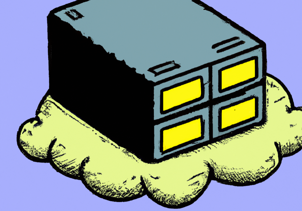 Servers floating on a cloud